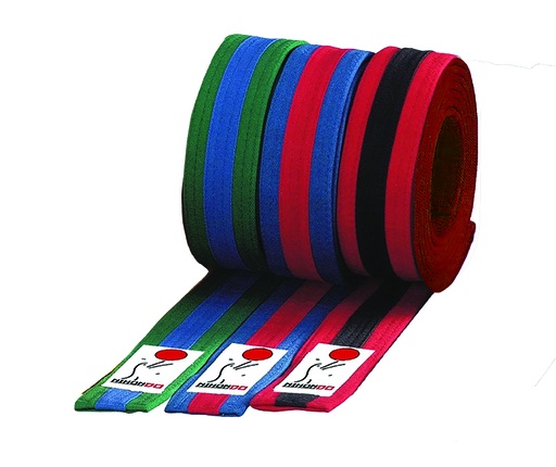 Ceintures bicolores à liseré centré